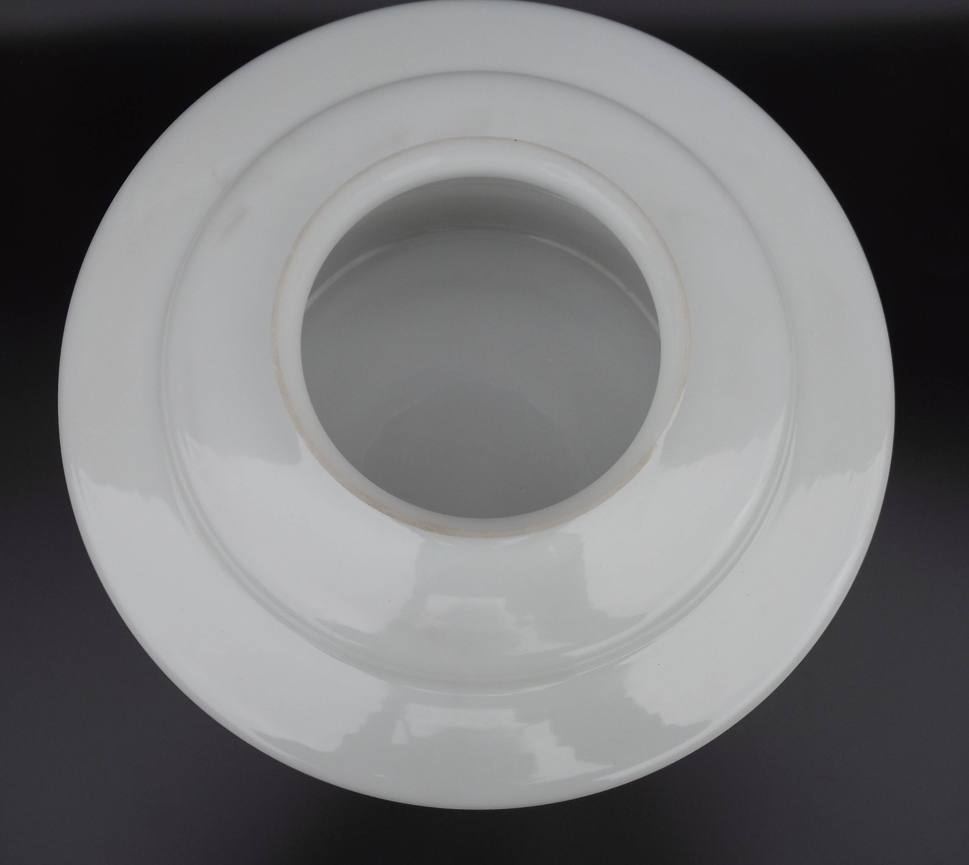 Large French Vintage Retro White Glass Pendant Ceiling Light Shade 5215