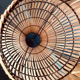 High lamp in bamboo strips