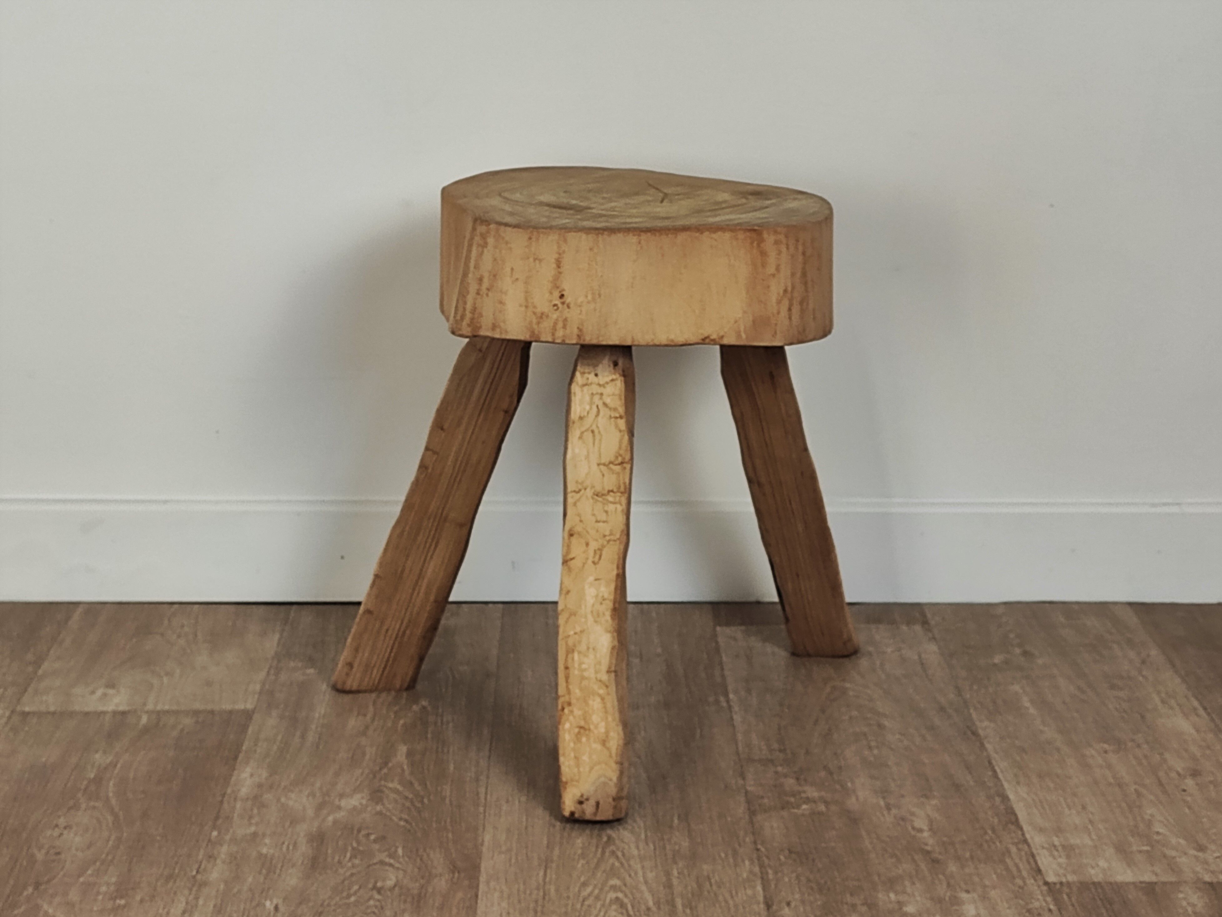 Brutalist tripod stool