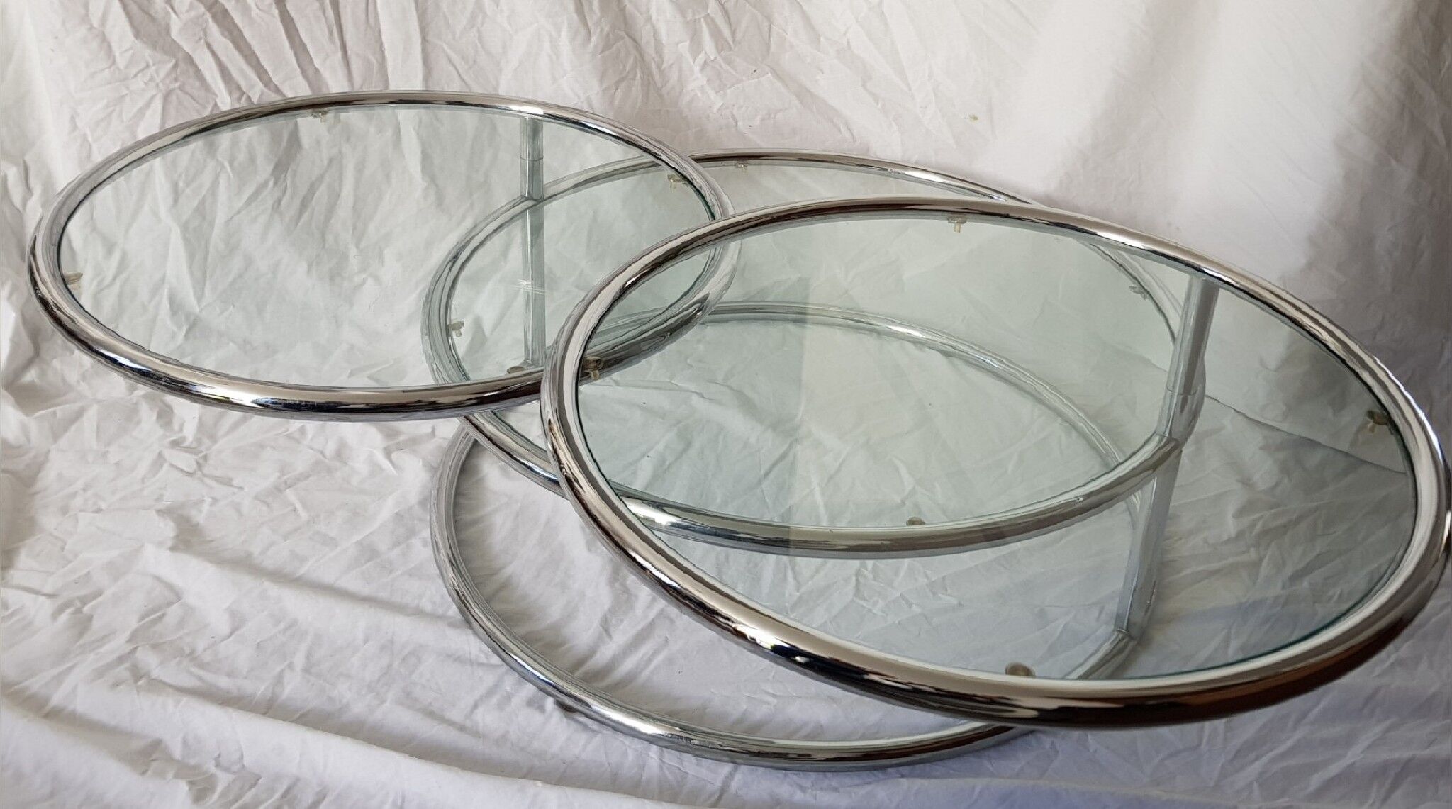 Glass coffee table years 70
