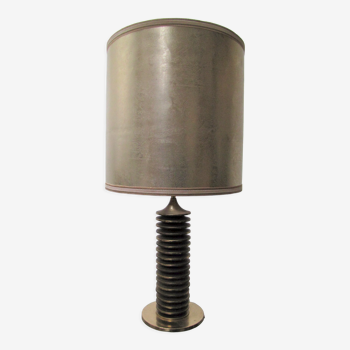 Lampe de table en laiton par un designer inconnu des années 70