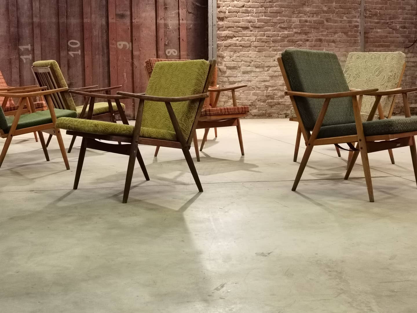 Lot de 14 fauteuils Thonet Boomerang