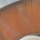 Fauteuil lounge au design circulaire vintage
