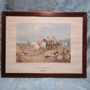 Print Fox-Hunting The Find, painted by J.E. Herring 1846