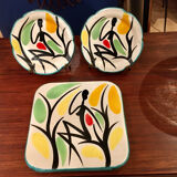 Ceramic trifle by Gabriel Fourmaintraux 1960s