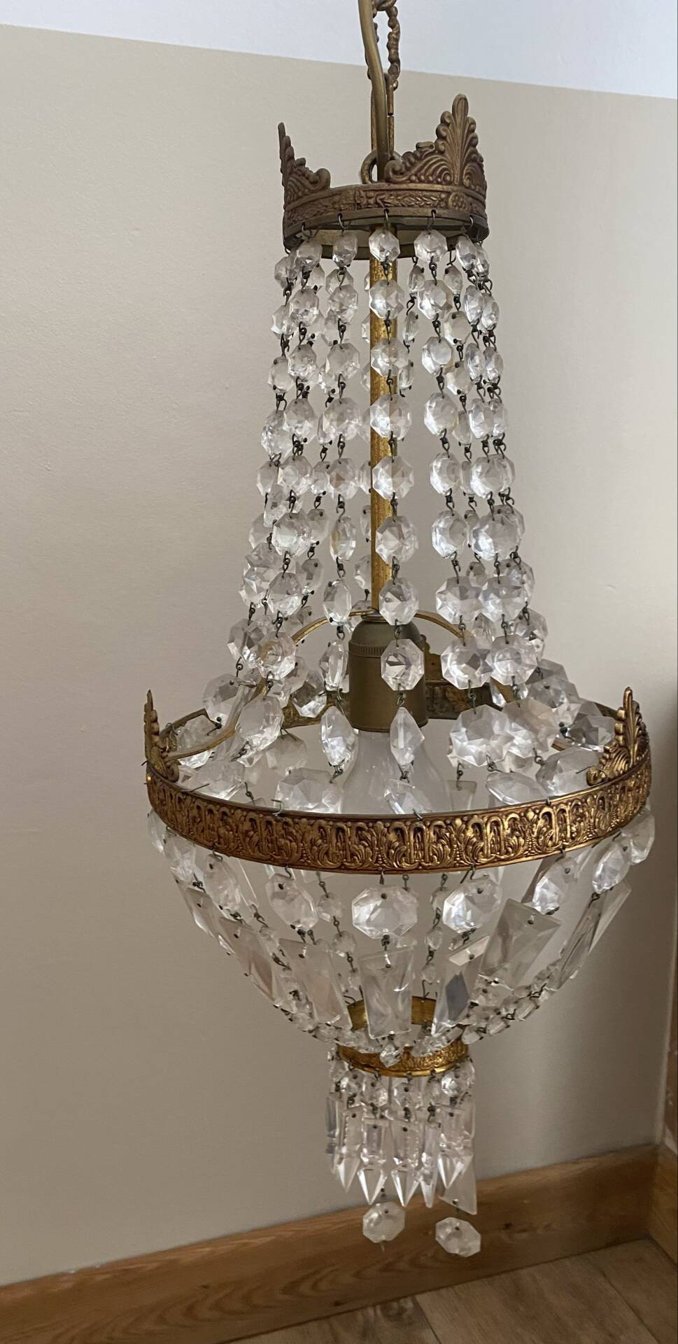 Antique balloon chandelier