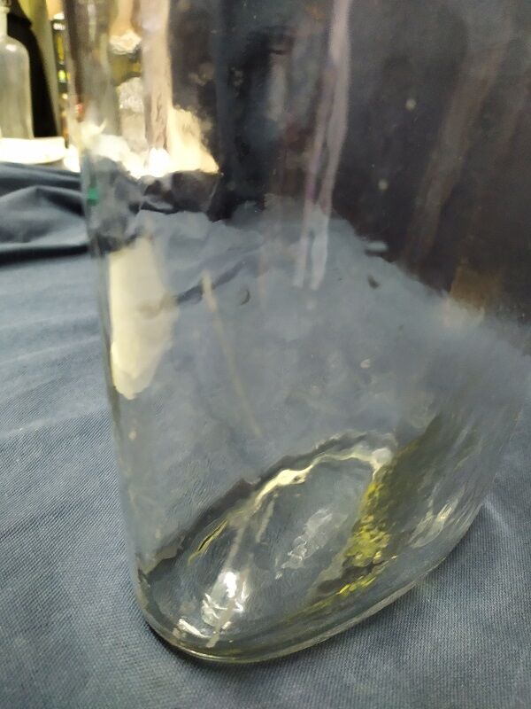 Demijohn bonbonne bottle touque old deco 32-15