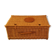 Valise en osier vintage