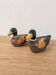 Paire de canards vintage en faïence Michel Caugant
