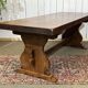 1970s mahogany monastery table - L=2m W=80cm H=75cm