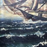 Tableau ancien, Marine début XX siècle