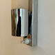Modernist wall lamp vintage chromed metal France 1930