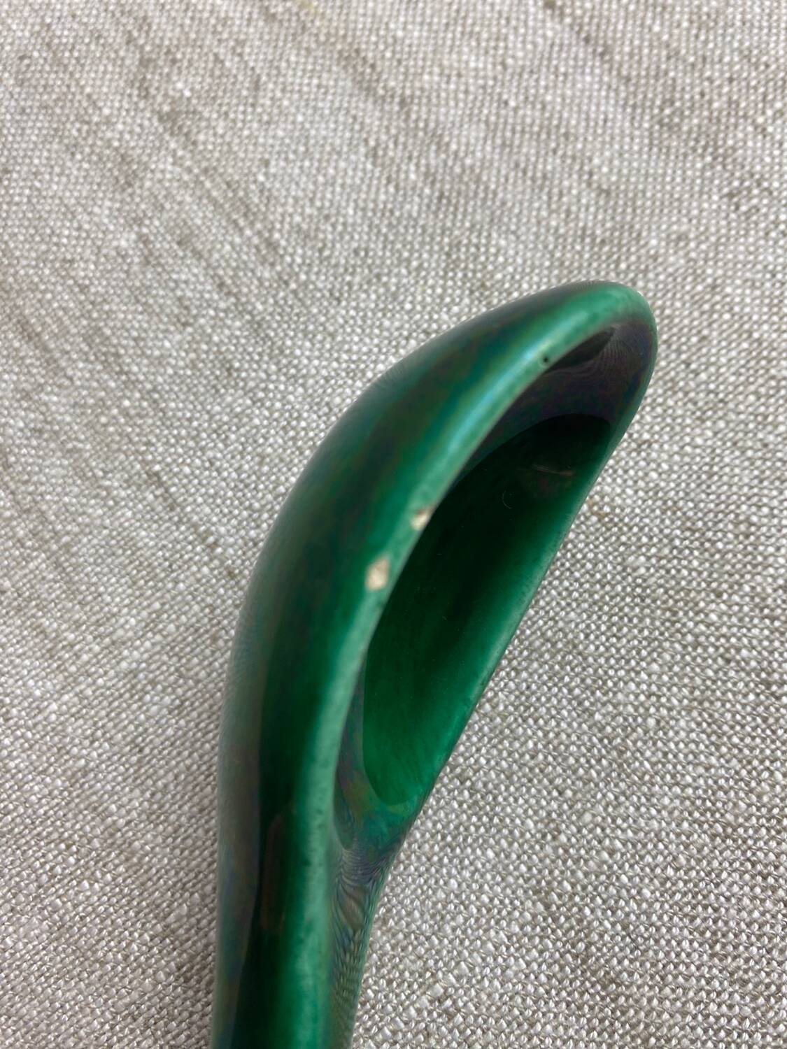 Vallauris ceramic dish and spoon