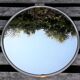 Round metal mirror 70 - 60x60 cm