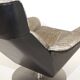 Fauteuil lounge Kaufeld Siesta 62 avec pouf par Jacques Brule