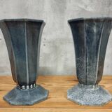 Vases anciens français vases de jardin en fonte émaillée