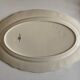 Sarreguemines ivory faience dish with 38cm godrons