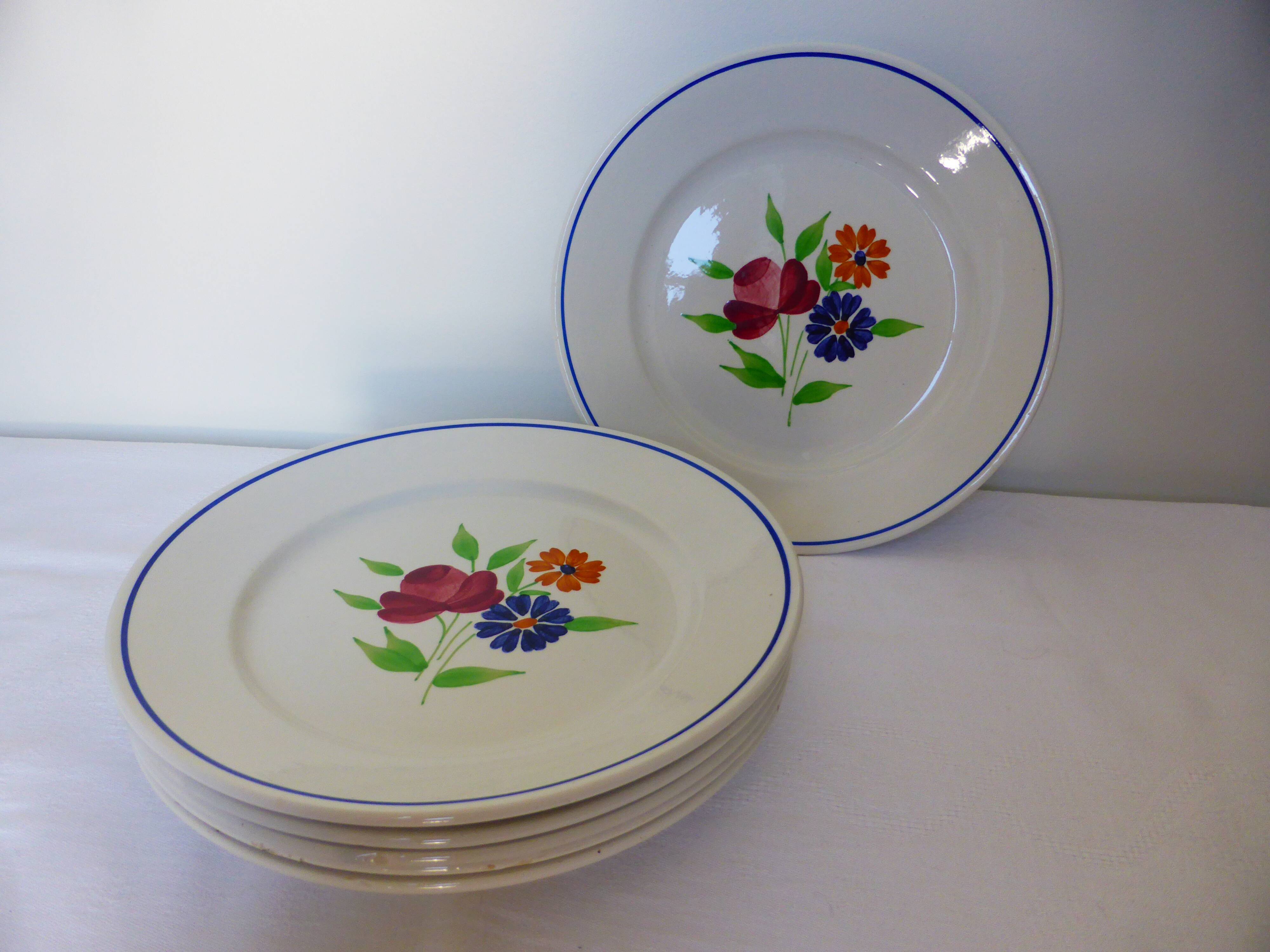 6 flat plates from the Badonviller factory 210336