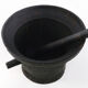 Antique 19th century cast iron pestle and mortar
