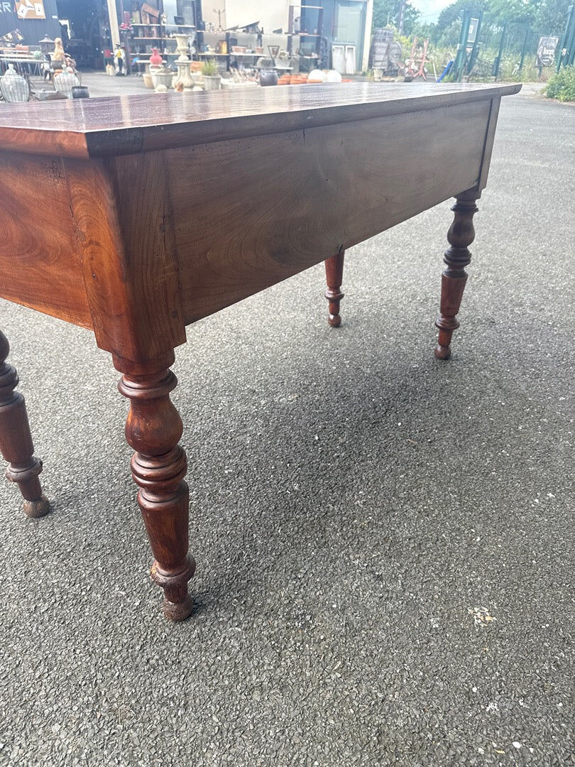 Wooden desk – Louis Philippe style – Furniture – Two drawers
