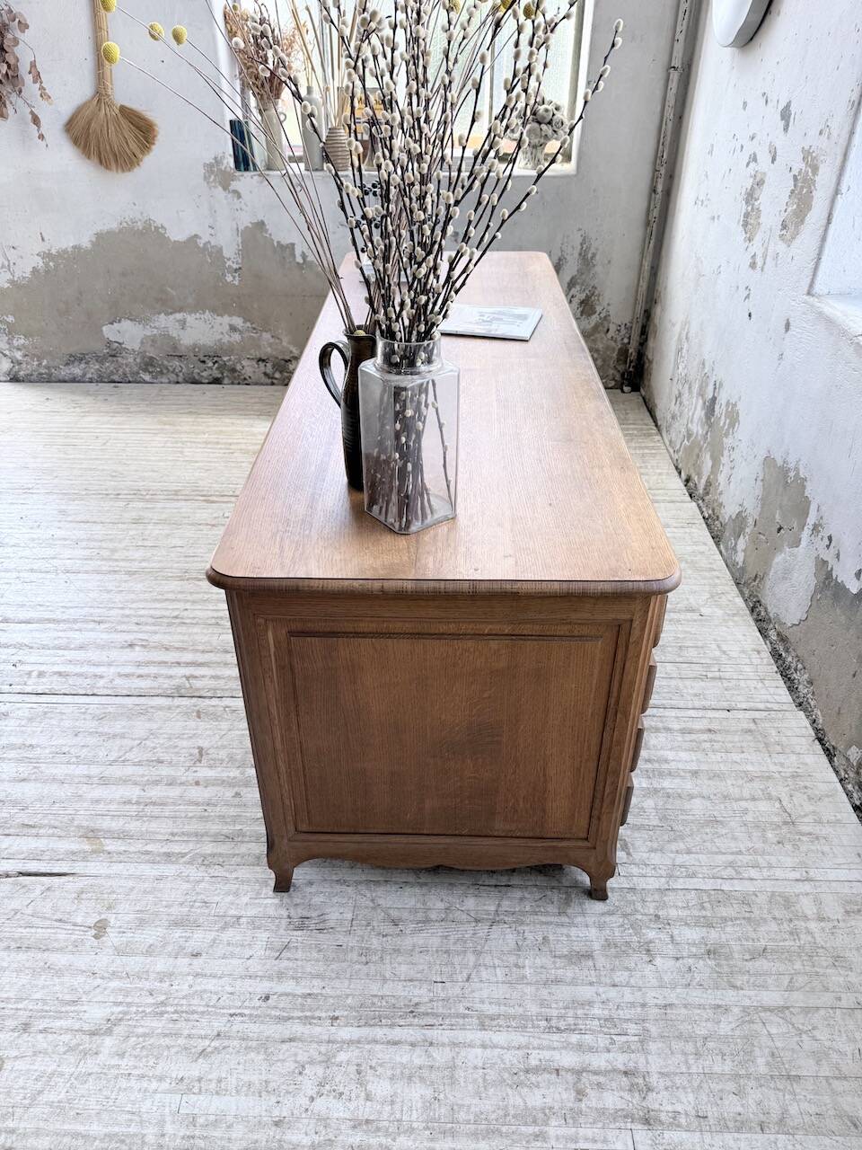 Oak desk or counter 1960