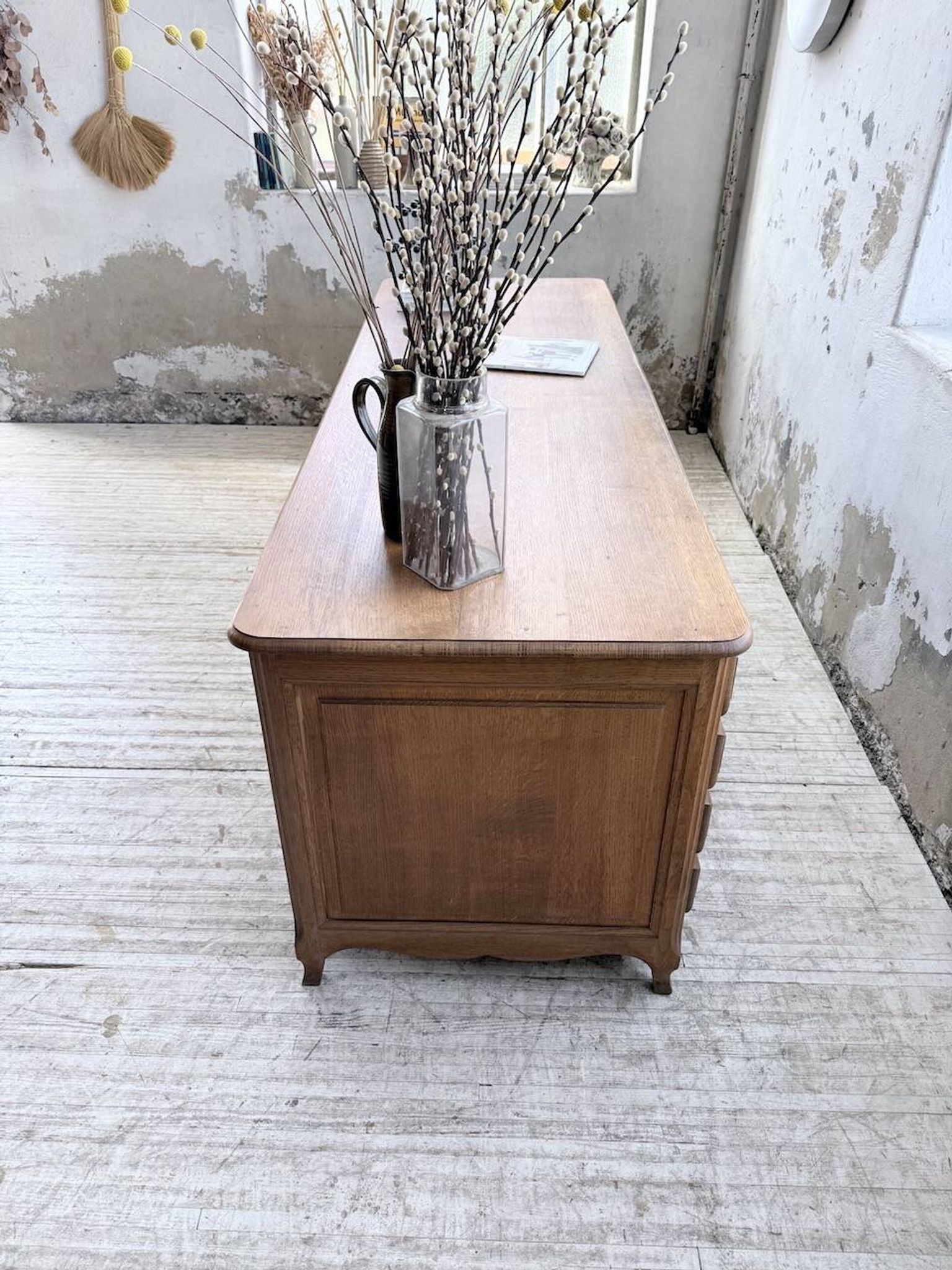 Oak desk or counter 1960