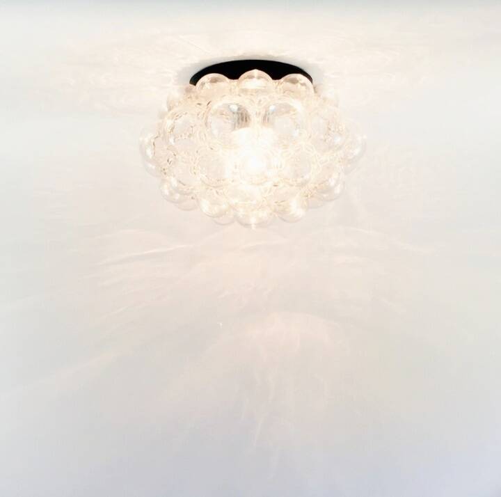 Large Mid-Century Bubble Glass Ceiling Light by Helena Tynell for Limburg, Germany, 1960s/1970s