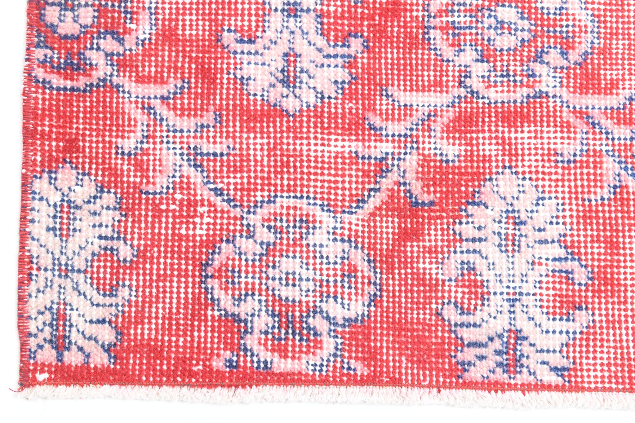 2x8 red classic vintage runner rug, 245x73cm