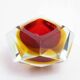 Cendrier diamant en verre de Murano par Seguso