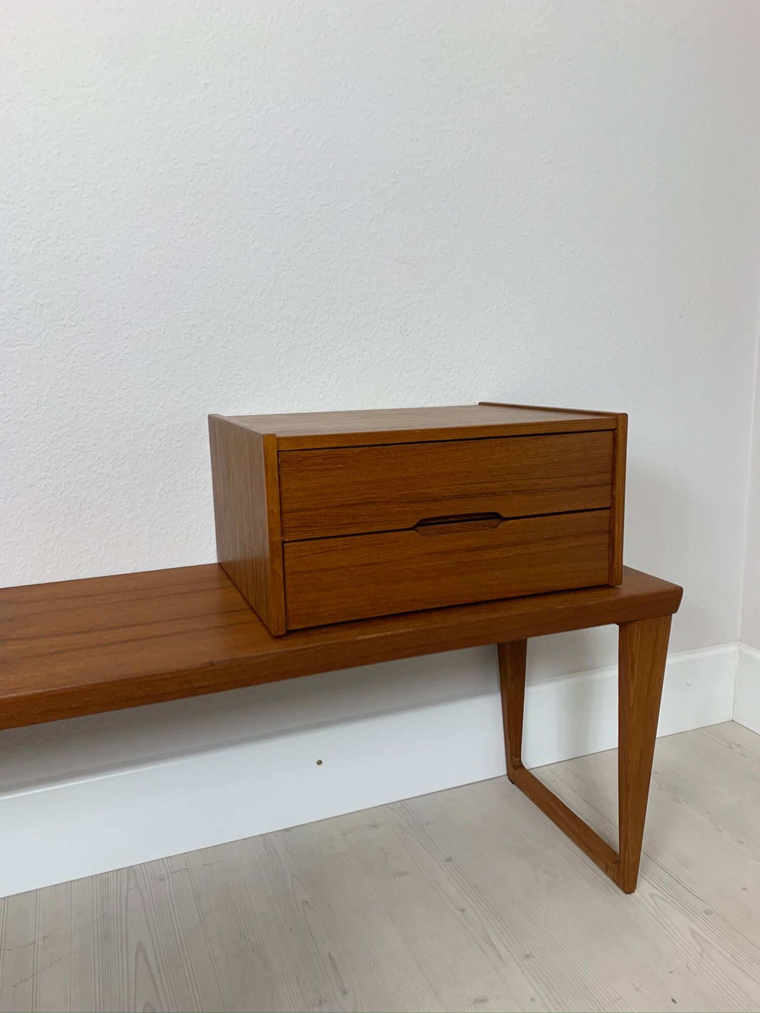 Danish mid-century teak bench Kai Kristiansen for Aksel Kjersgaard, 1960s
