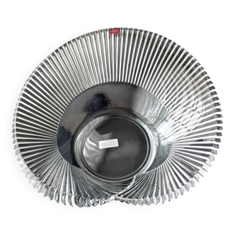 Coupe , centre de table Cristal d'Arques  Modèle "Haute Couture"