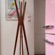 Designer teak coat rack