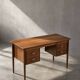 Vintage Scandinavian modern teak desk from the 1960s with drawers.