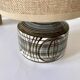 Earthenware lamp, braided fabric cable, 70s