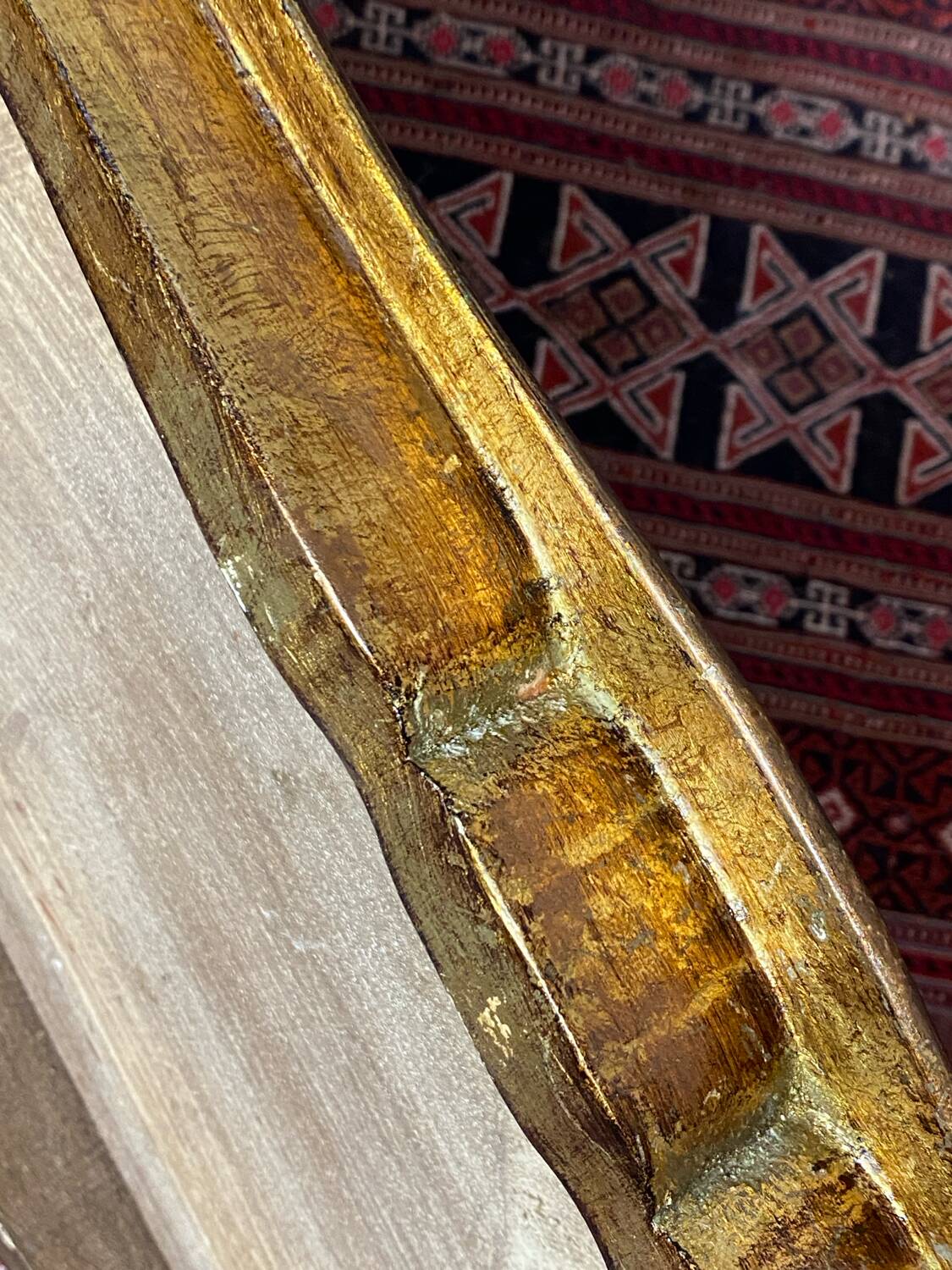 Florentine wooden side table