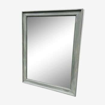 Miroir ancien gris mastic