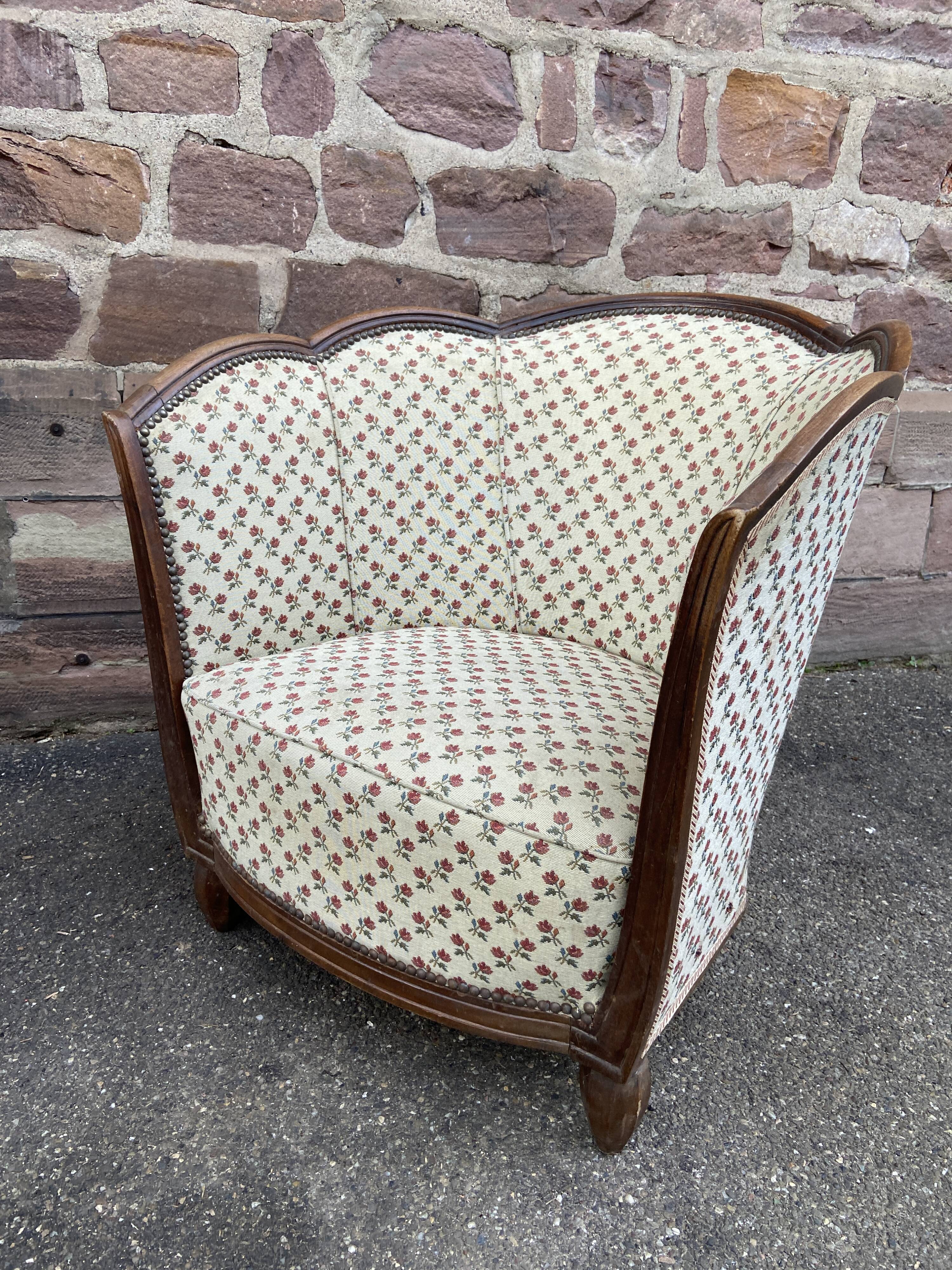 Vintage Art Deco armchair