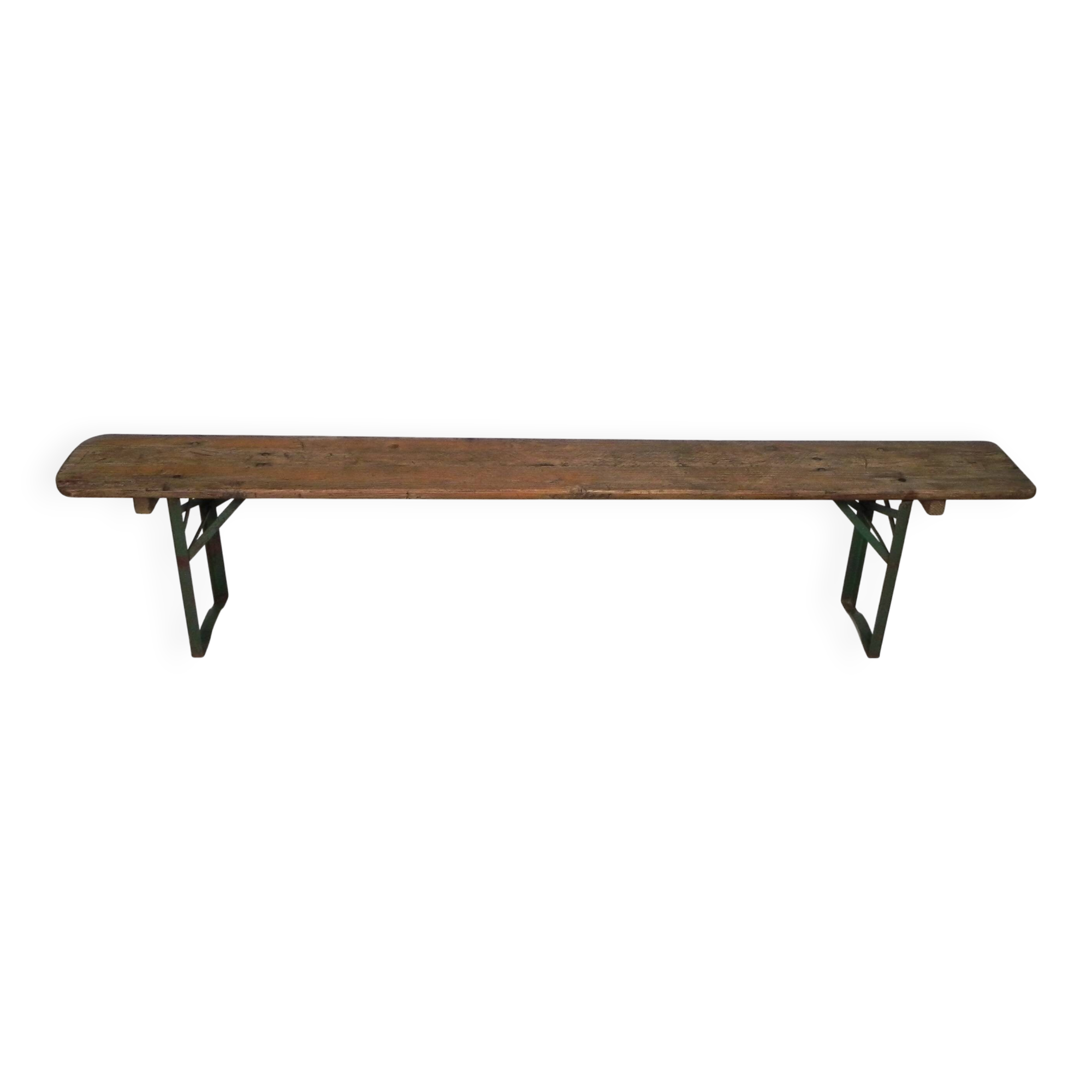 Folding bench, terrace bench, 216 cm long, 1960s