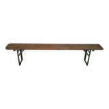 Folding bench, terrace bench, 216 cm long, 1960s