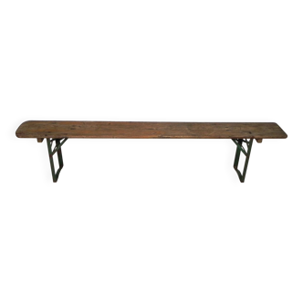 Folding bench, terrace bench, 216 cm long, 1960s