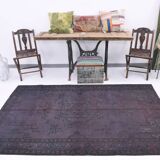 4x8 Shades Of Purple Oriental Handmade Wool Turkish Vintage Rug, 140x230Cm