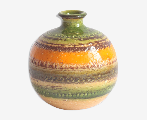 Aldo Londi Sahara ball vase for Bitossi, Italy 1960s. | Selency