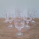 6 verres à pied en cristal