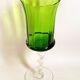 Emerald green chalice Empoli 70s Height 32 cm