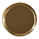 Miroir rond métal doré 40 cm