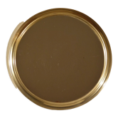 Round mirror gilded metal 40 cm