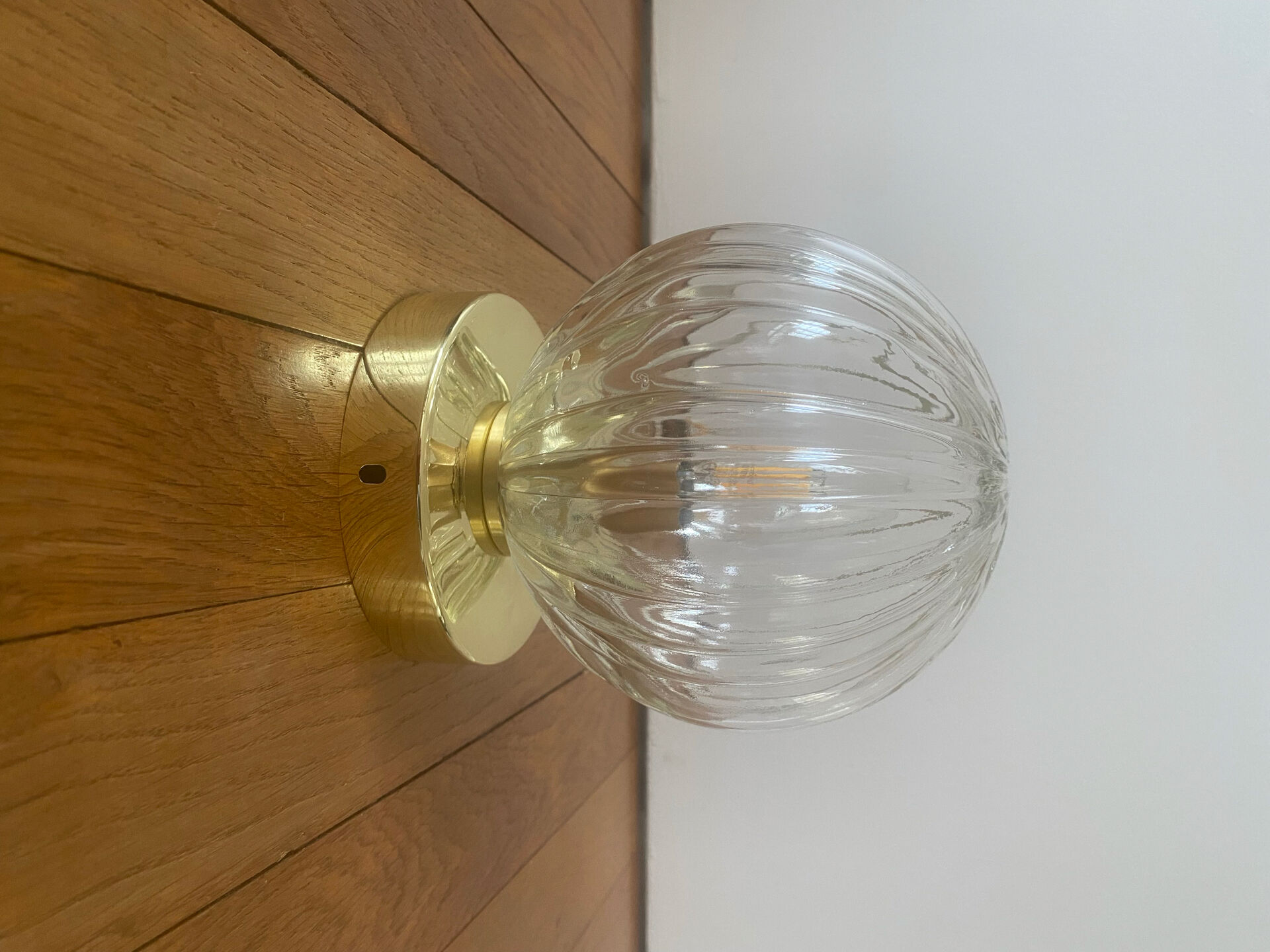 Applique ou plafonnier globe vintage