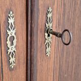 Small wooden sideboard storage unit 1950