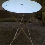 Old foldable garden table