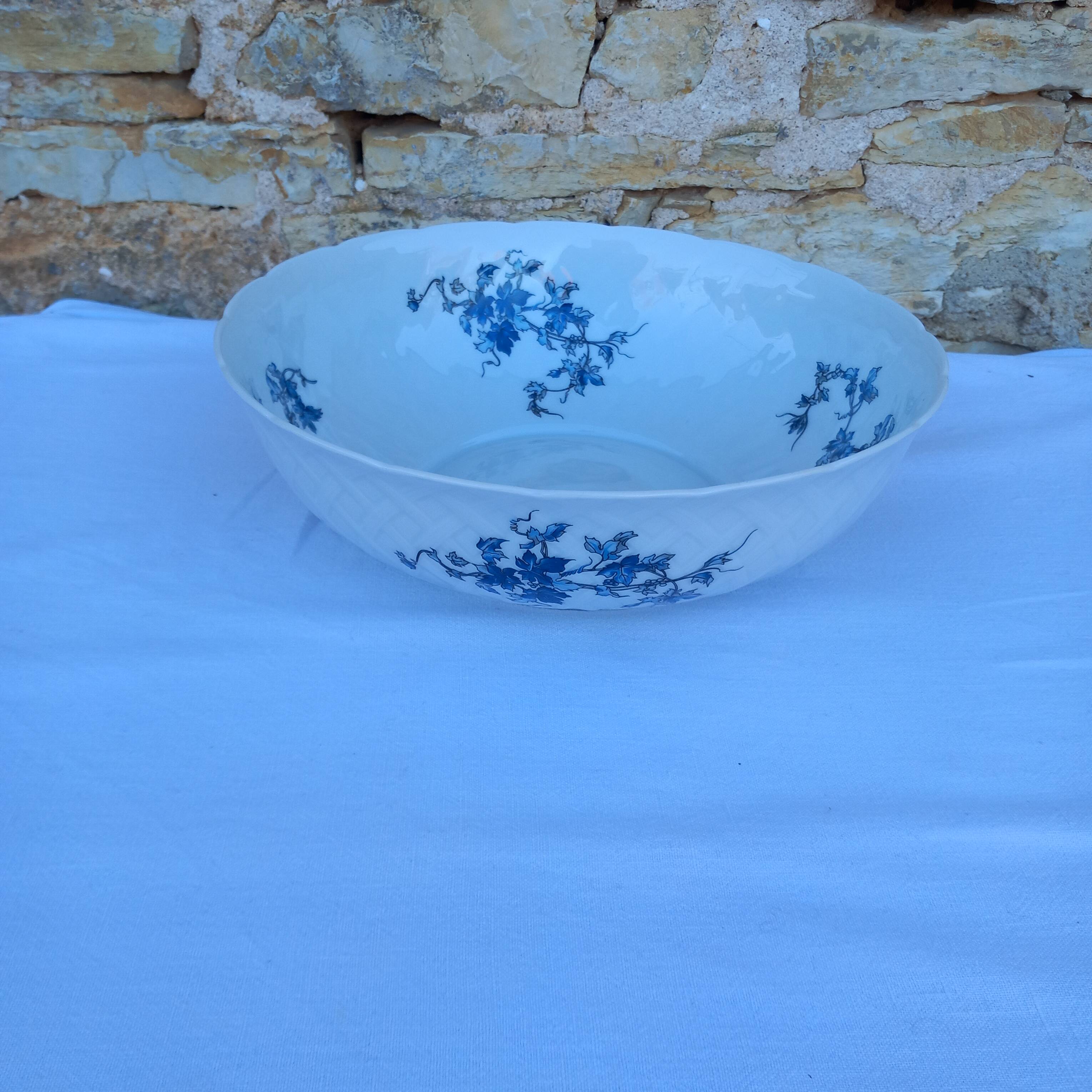 Saladier porcelaine Limoges Bernardaud- Modèle Saint Saens - Années 70